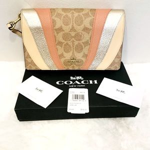 RARE FIND Coach Hayden Foldover Crossbody Signature Canvas with Wave Pat…
